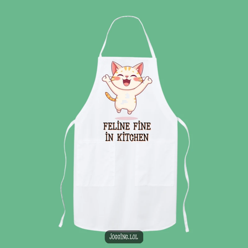 Funny Cat Apron - Joyful Cook's Kitchen Essential Gift