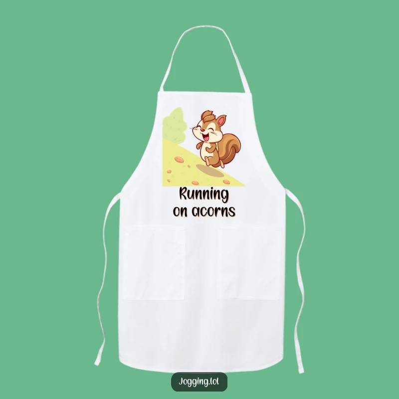 Funny Giggling Squirrel Apron - Chef Determination and Kitchen Humor Gift