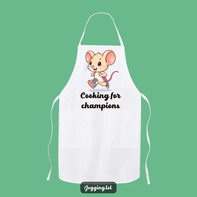 Funny Mouse Runner Apron: Tiny Sneakers for a Hilariously Cute Kitchen!