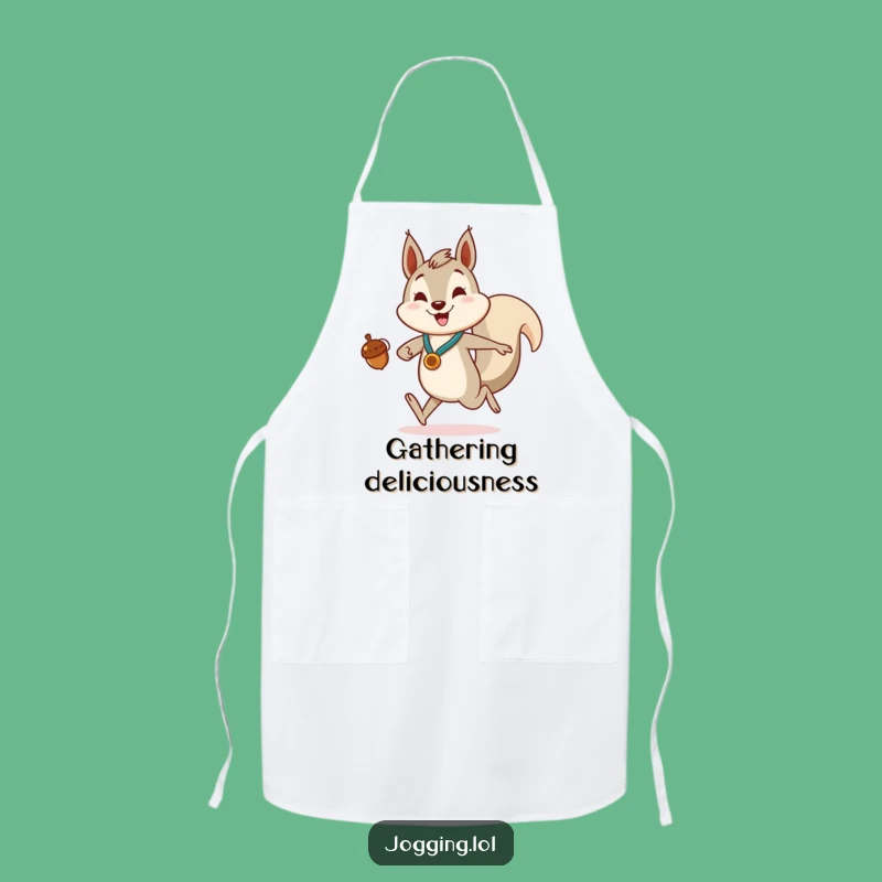 Funny Squirrel Apron - Enthusiastic Collector Kitchen Cartoon Gift