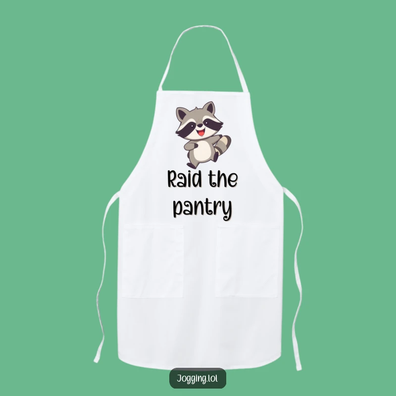 Funny Raccoon Apron: Cook with Speed and Joy, Featuring a Fast Raccoon