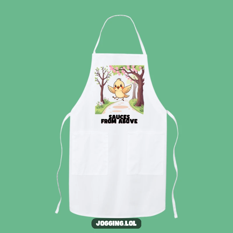 Funny Bird Apron - Curious Swooping Avian Chef Gift