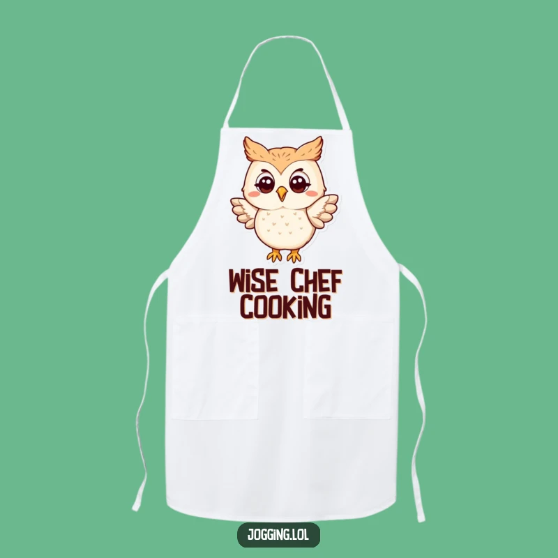 Funny Owl Flapping Apron - Kitchen Character Wear for Whimsical Cooks