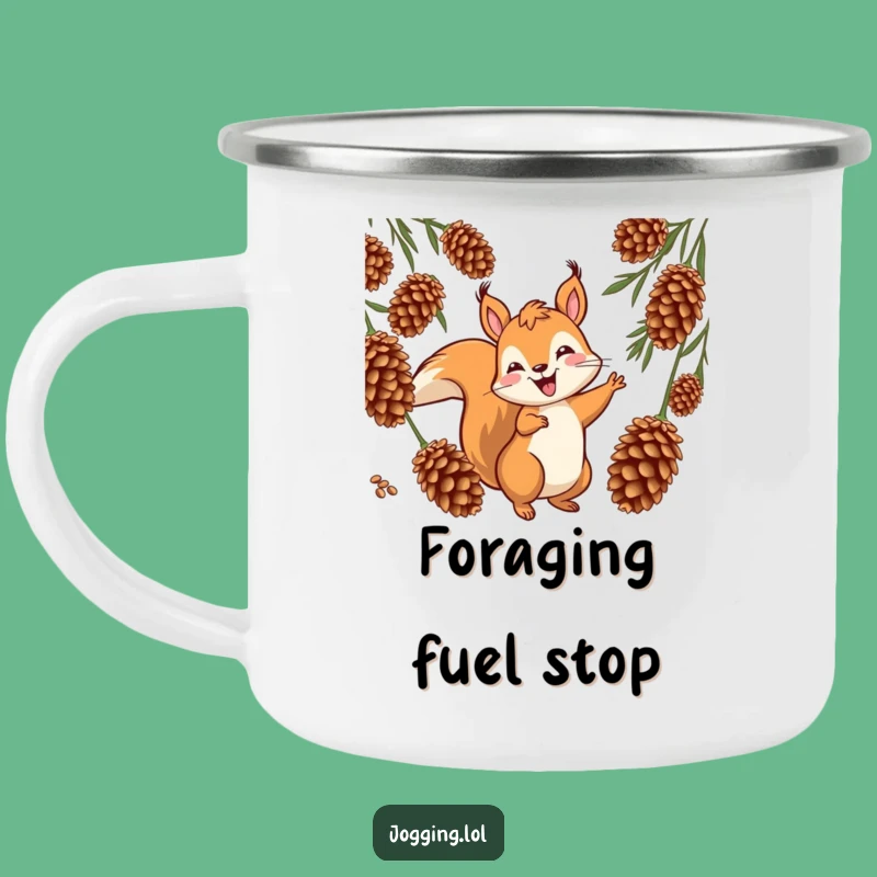 Funny Squirrel Camping Mug - Jovial Weaver's Adventure Drinkware Gift