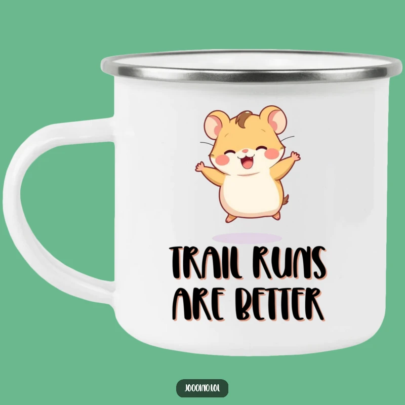 Funny Hamster Wheel Camping Mug: Fuel Your Adventures!