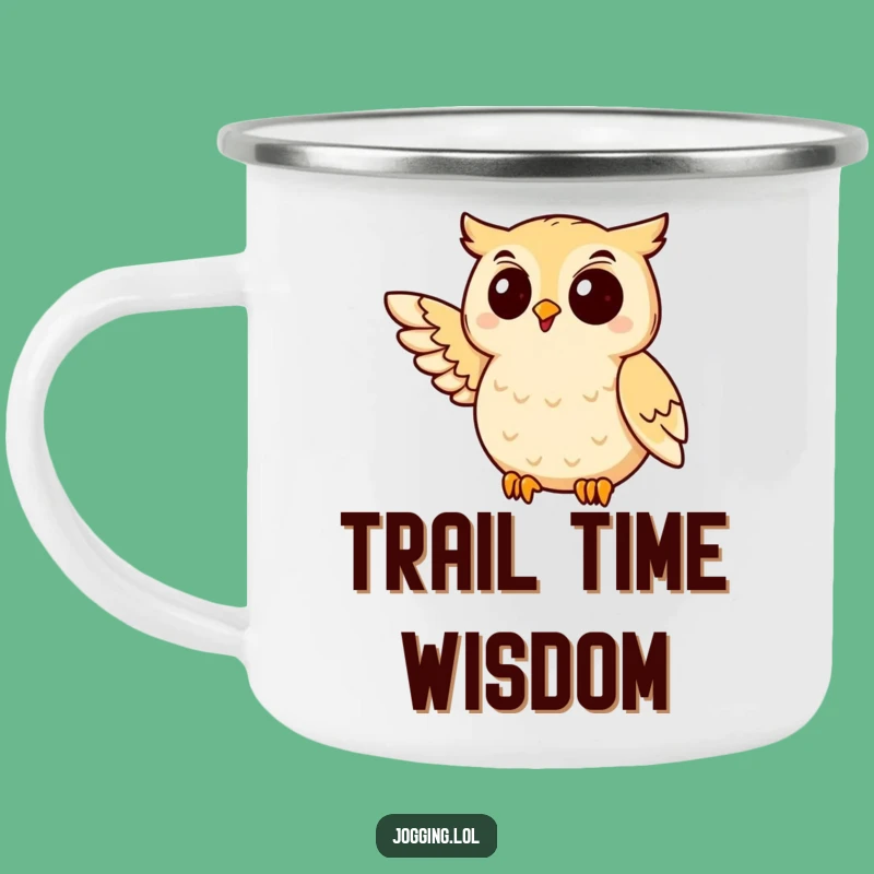 Funny Owl Jogging Camping Mug: Your Wise Companion for Outdoor Adventures!