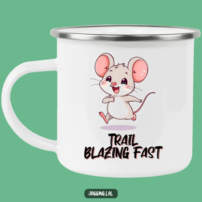 Funny Mouse Camping Mug - Joyful Tiny Legs Speedster Gift