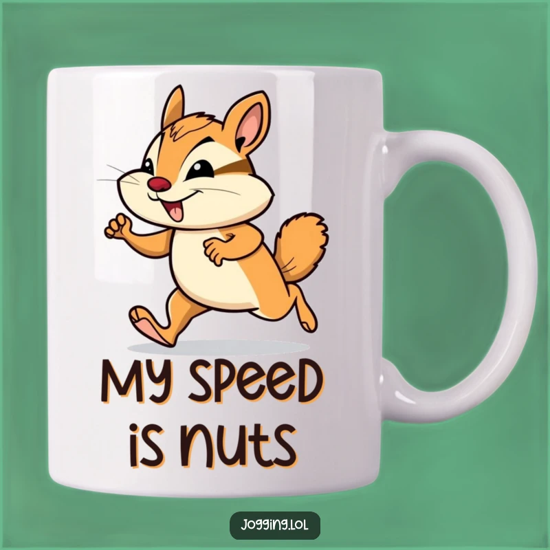 Funny Chipmunk Jogging Mug: The Perfect Motivational Funny Gift for Fitness Fanatics