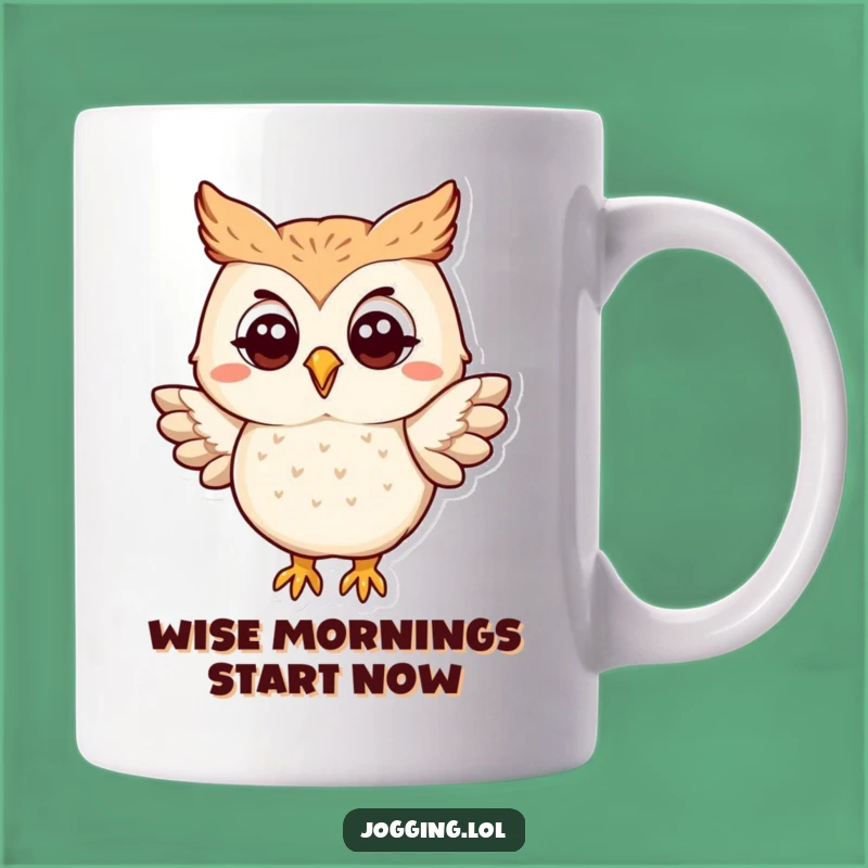 Funny Owl Flapping Mug - Whimsical Character Gift for Wise Joke Lovers