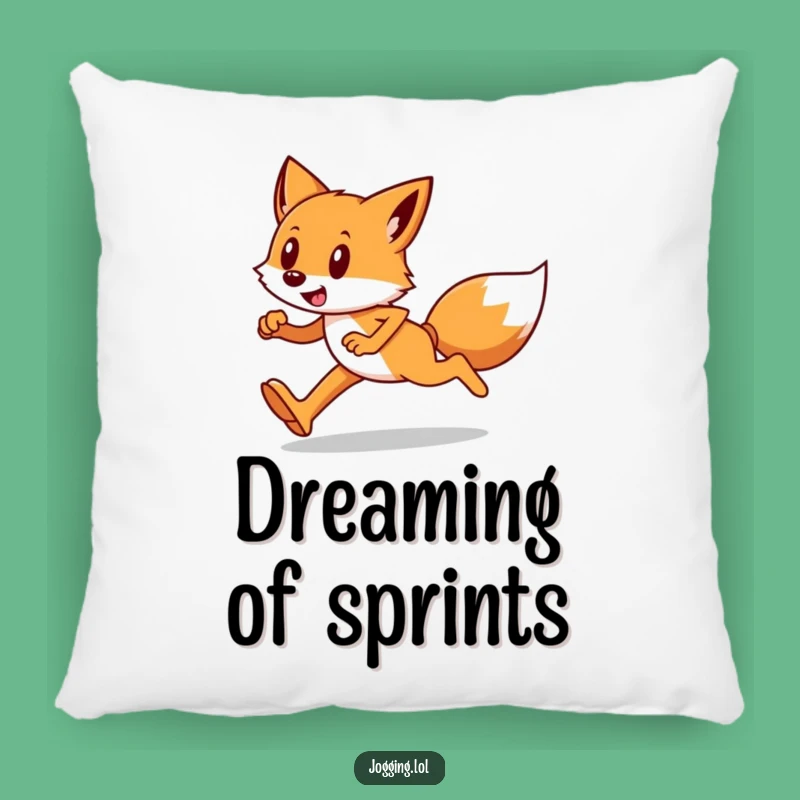 Funny Fox Runner Pillow: Cozy & Sly Accent Pillow, Cute Gift