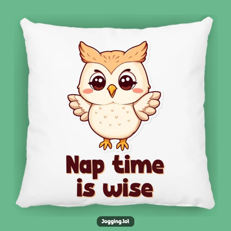 Funny Owl Flapping Pillow - Soft Character Cushion for Cozy Wisdom