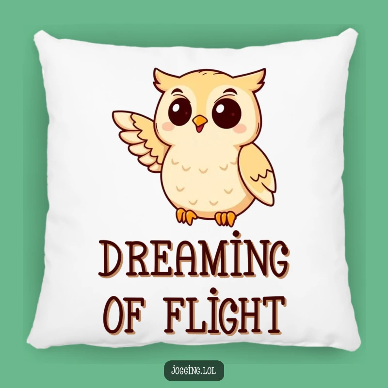 Funny Owl Jogging Pillow: Snuggle Up with This Hilarious Winged Friend!