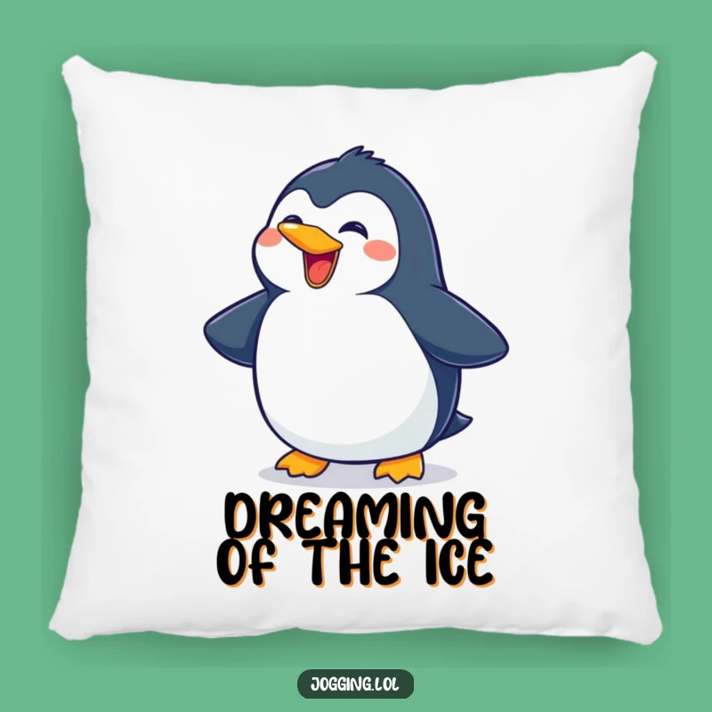 Funny Penguin Sliding Pillow - Soft Character Cushion for Comfy Humor