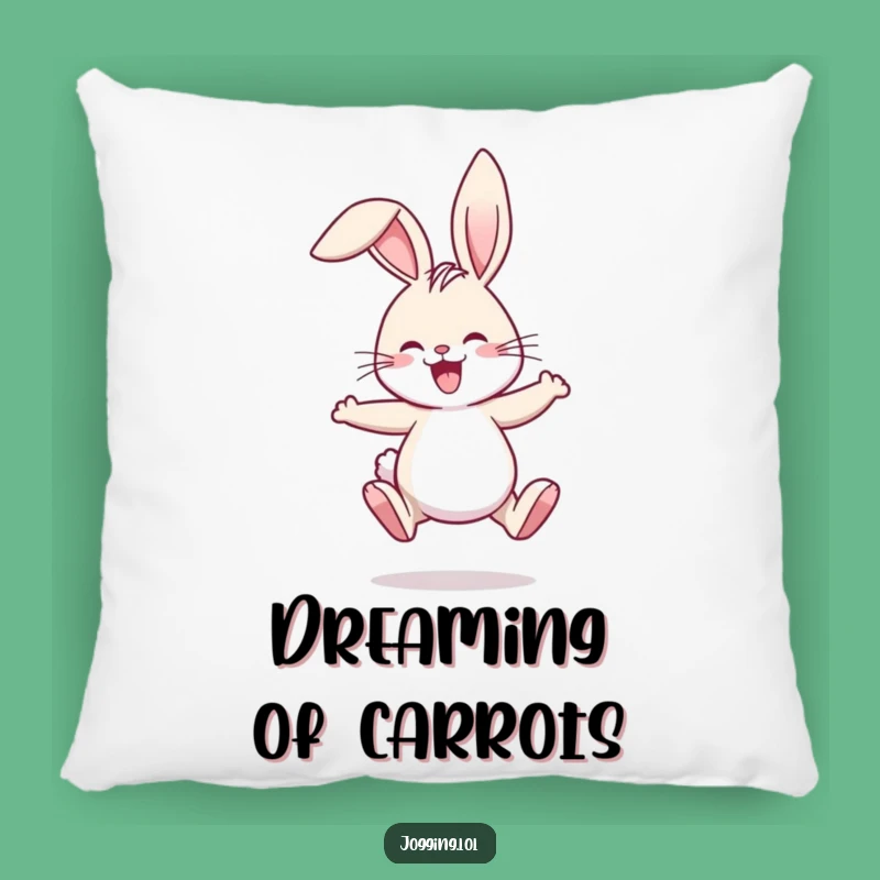 Funny Rabbit Jogging Pillow - Comical Floppy Ears Couch Comfort Gift