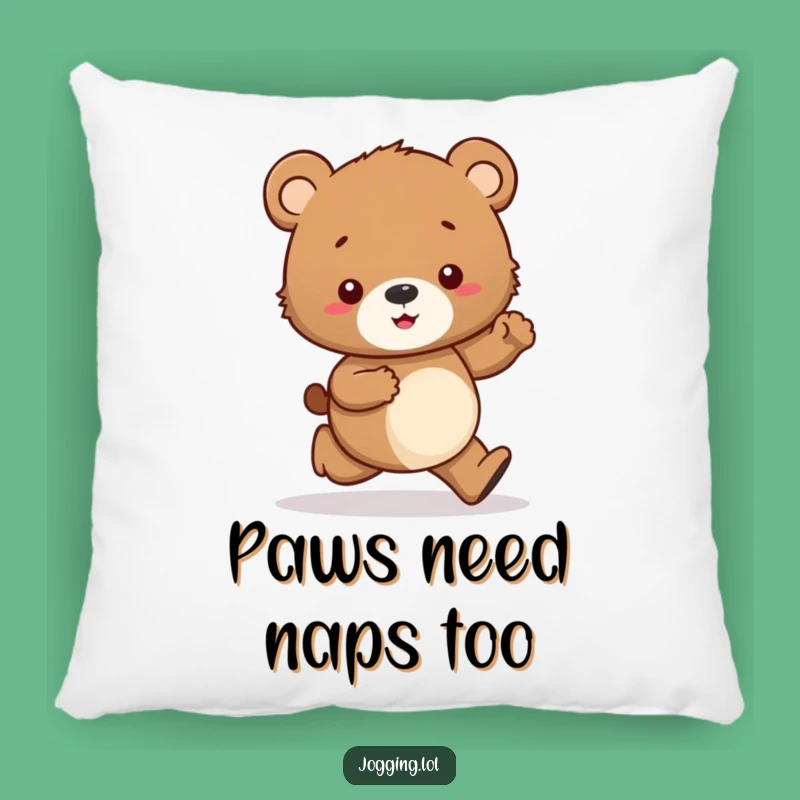 Funny Curious Bear Cub Pillow: Cozy Comfort for Snuggle Lovers