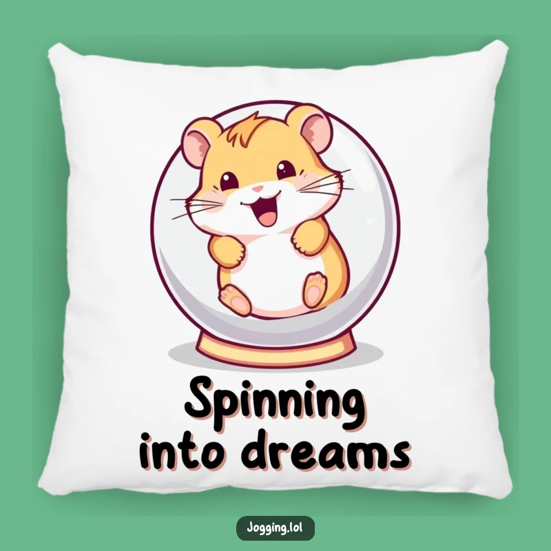 Funny Hamster Pillow - Playful Rolling Hamster Ball Cushion Gift