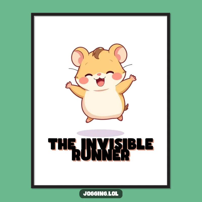 Funny Hamster Wheel Digital Art: Instant Energy for Your Walls!