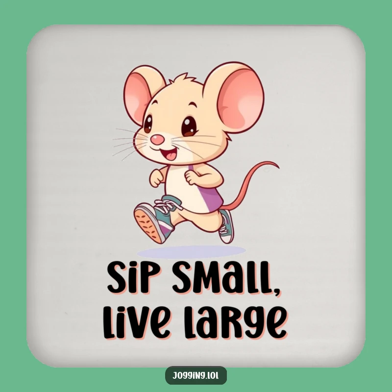 Funny Mouse Runner Coasters: Tiny Sneakers for Hilarious Table Protection!