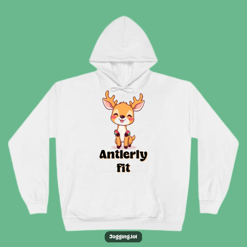 Funny Deer Workout Hoodie - Invigorated Wristbands Cozy Gift