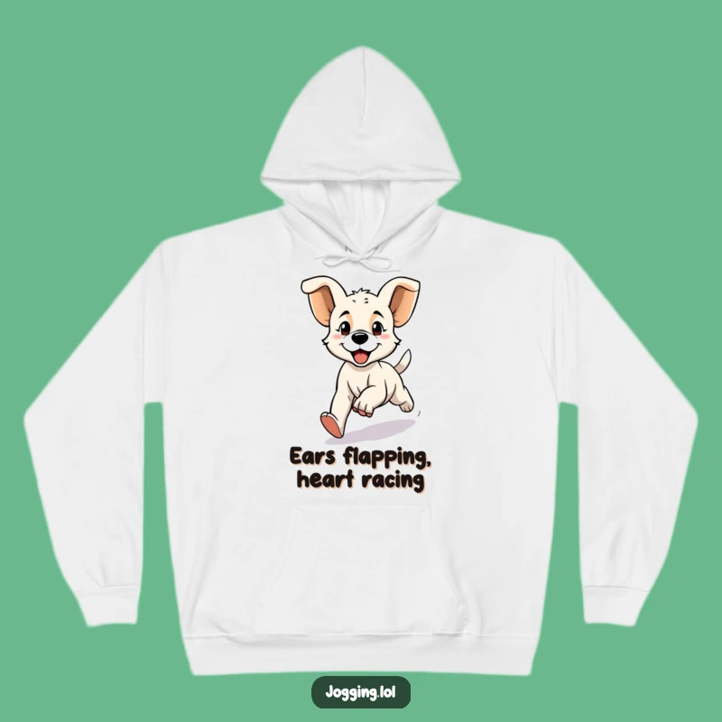 Funny Puppy Jogging Hoodie: Cozy and Comical Outerwear for Active Dog Lovers