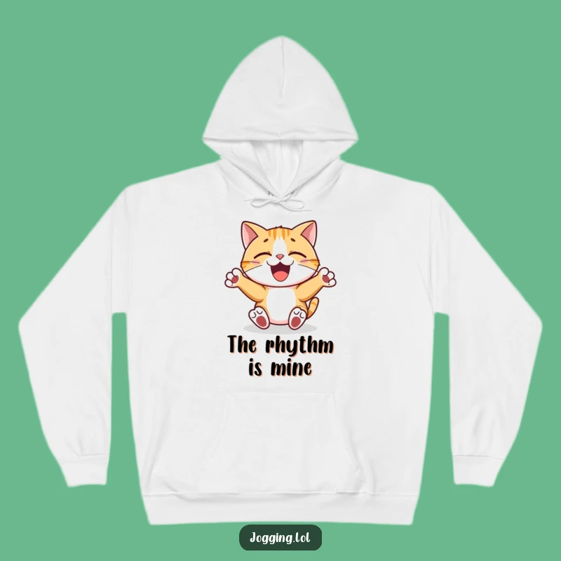 Funny Cat DJ Hoodie - Joyful Pumping Paws Music Lover Gift