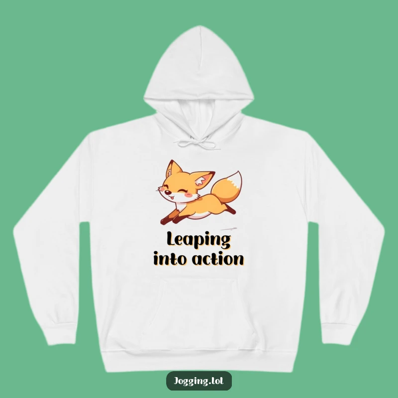 Funny Cheerful Fox Hoodie - Cozy Fast Moving Foxy Comfort Wear Gift