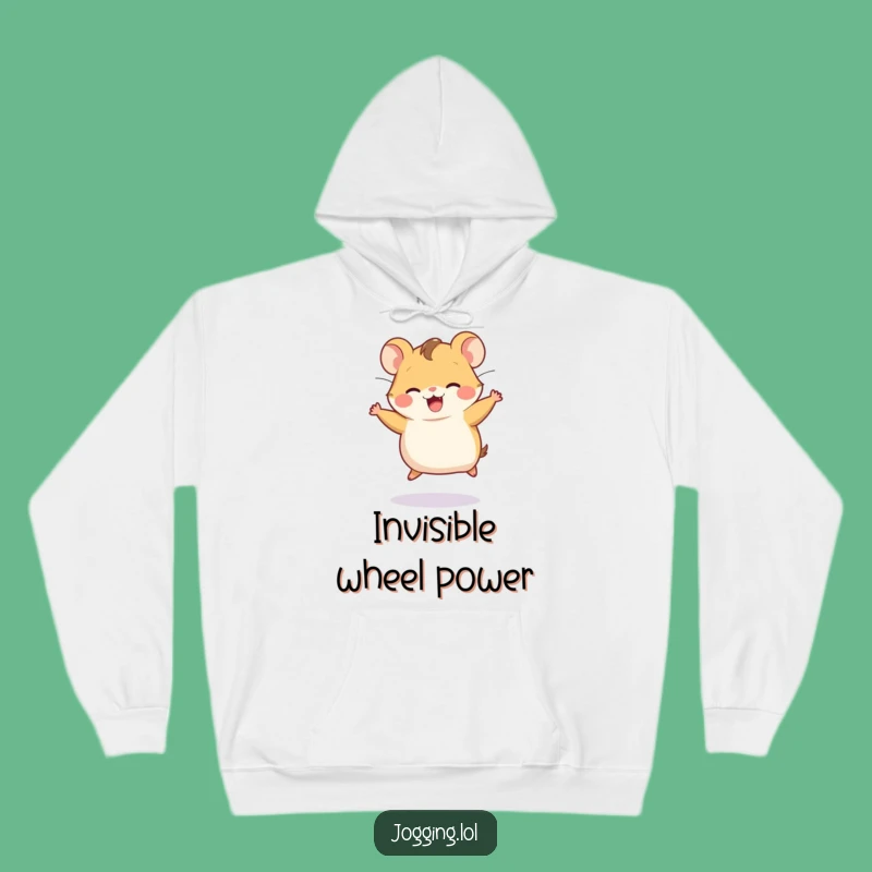 Funny Hamster Wheel Hoodie: Cozy Comfort for Your Busy Life!