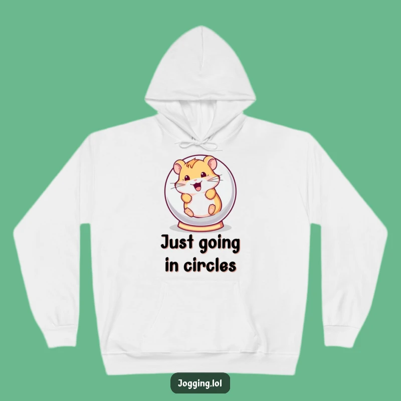 Funny Hamster Hoodie - Playful Rolling Hamster Ball Gift