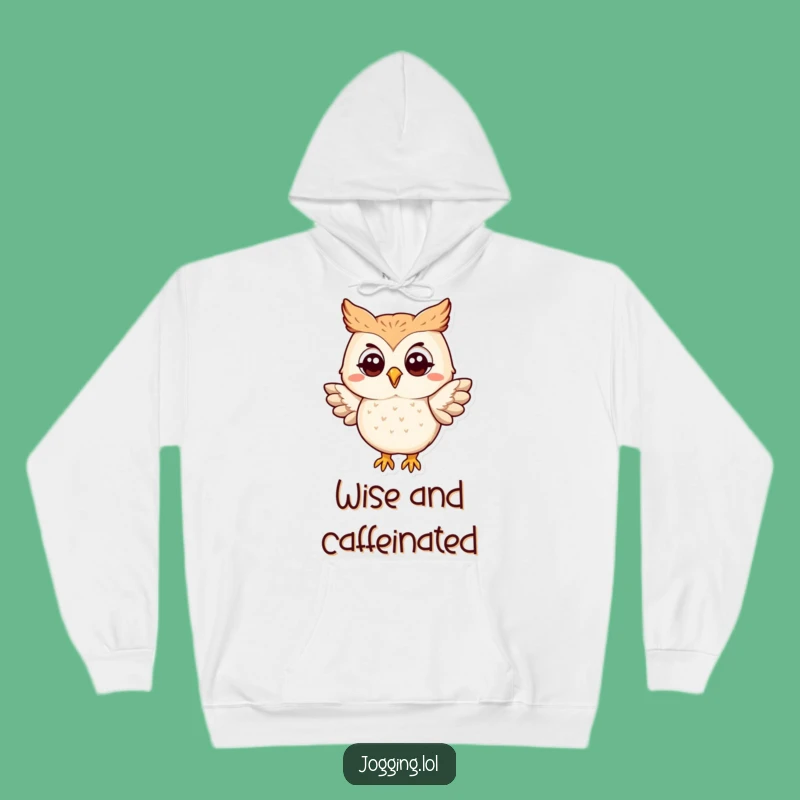Cozy Funny Owl Flapping Hoodie - Warm Character Apparel for Wise Comfort