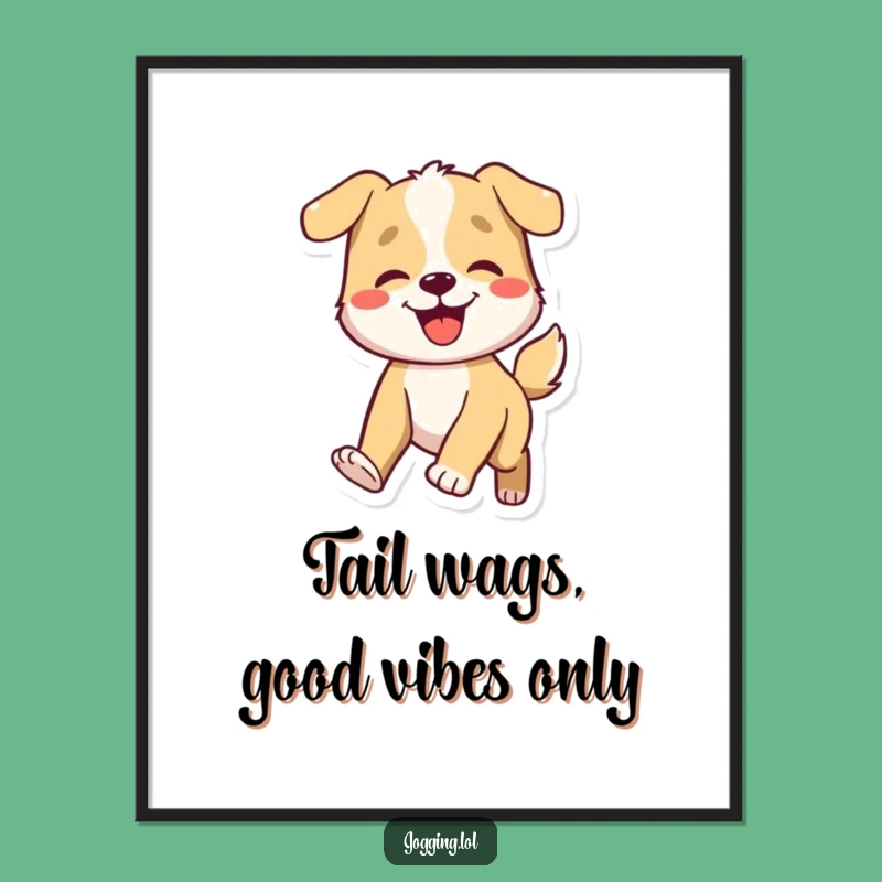Free Printable Dog Wall Art: Hilarious Wagging Dog Art for Your Space