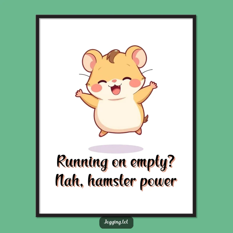 Free Printable Hamster Wheel Wall Art - Funny Downloadable Decor for Whimsical Spaces