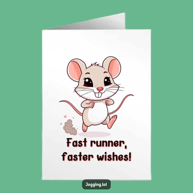 Free Printable Mouse Birthday Card: Funny Downloadable Gift for Speedy Celebrations