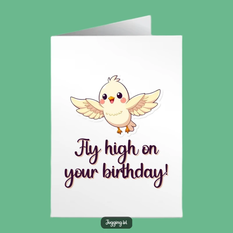 Free Printable Bird Birthday Card: Funny Happy Flyer Downloadable Greeting