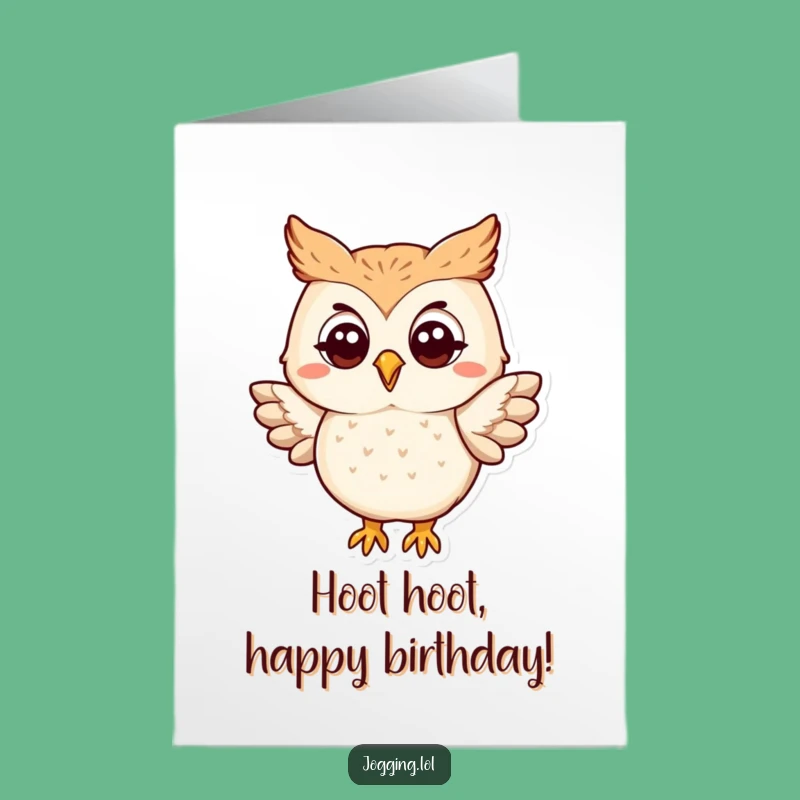 Free Printable Owl Birthday Card: Flap Your Way to Fun with this Funny Card