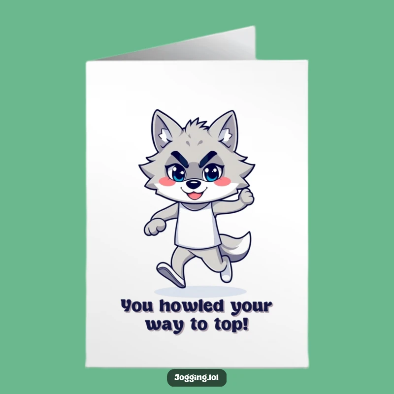 Free Printable Wolf Congratulations Card: Hilarious Downloadable Gift for Victorious Howlers!