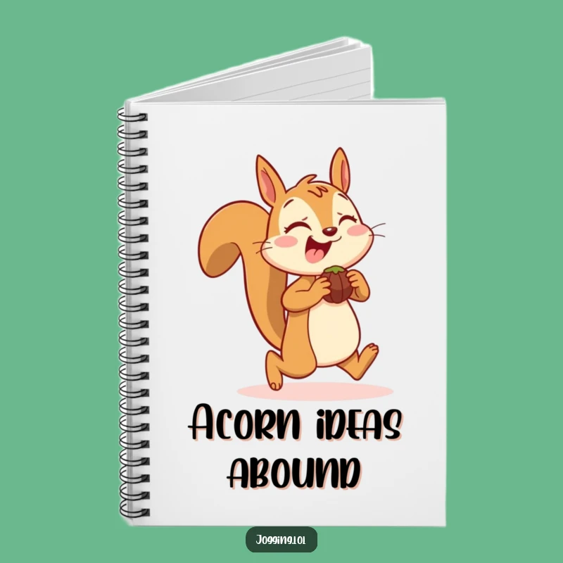 Funny Squirrel Jogging Notebook: Jot Down Ideas with a Nutty, Cheerful Flair
