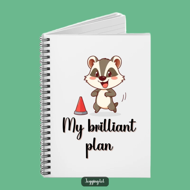 Funny Badger Notebook - Comedic Race Starter Animal Journal Gift