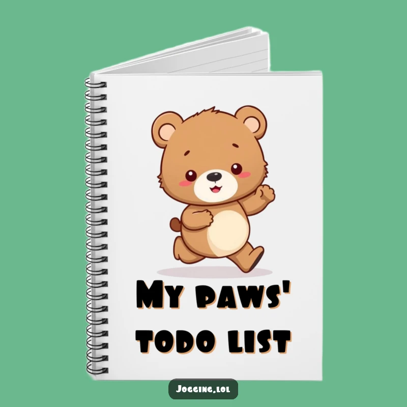 Funny Curious Bear Cub Notebook: Jot Down Your Thoughts (Slowly!)