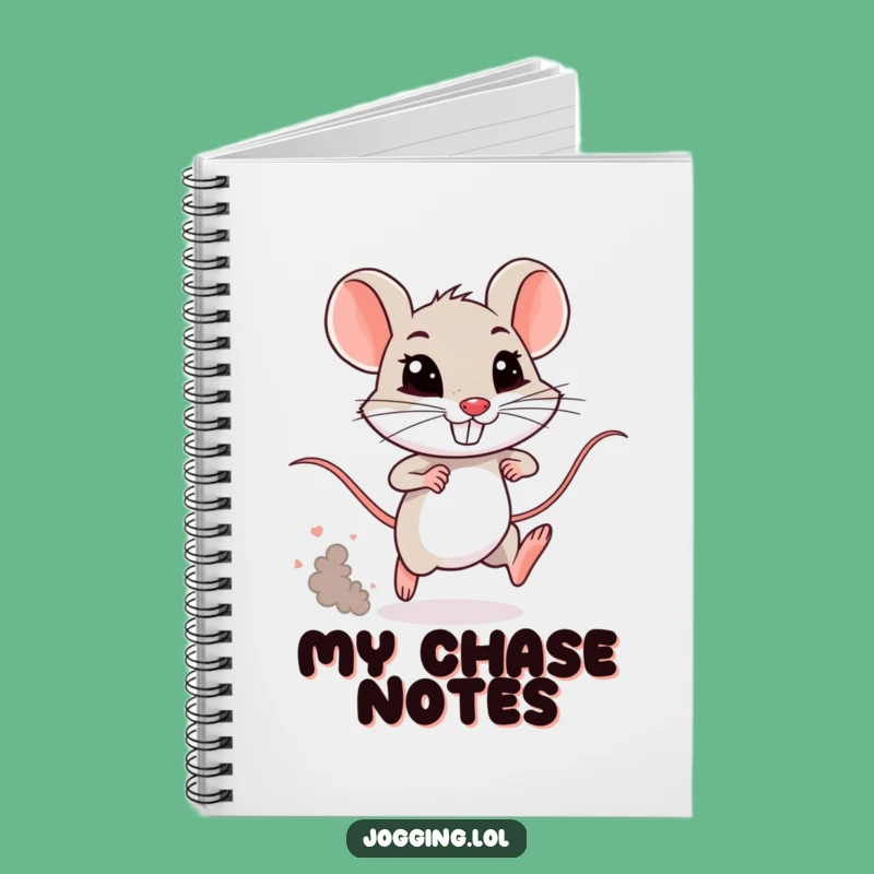Funny Mouse Sprinting Notebook: Comical Tiny Rodent Journal Gift