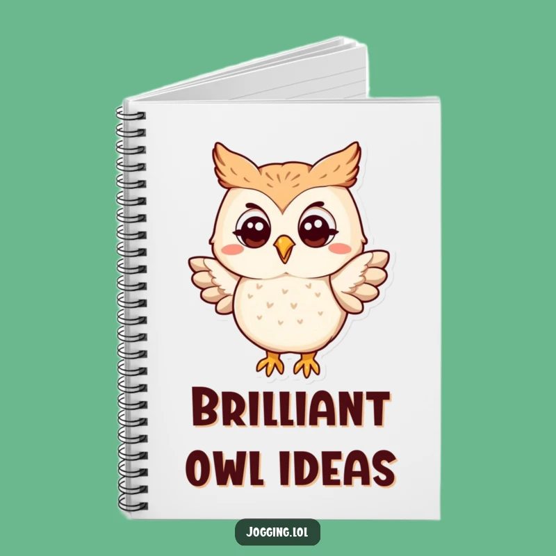 Funny Owl Flapping Notebook - Journal Character Book for Wise Notes