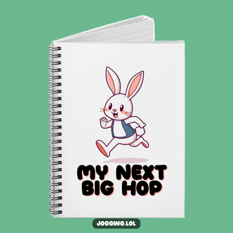 Funny Rabbit Jogger Notebook: Cheerful Hare Journal, Gift for Writers