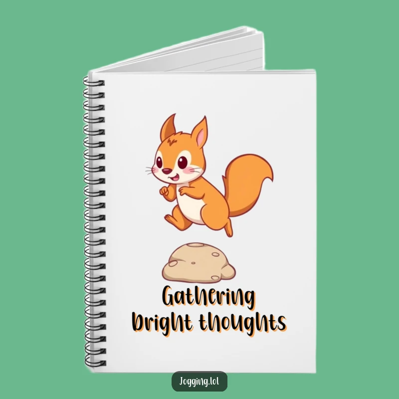Funny Squirrel Jumper Notebook: Playful Squirrel Leaping Journal for Ideas