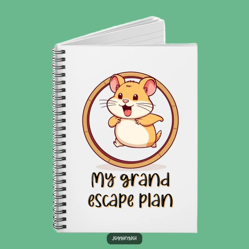 Funny Hamster Wheel Notebook: Determined Plans for Busy Minds