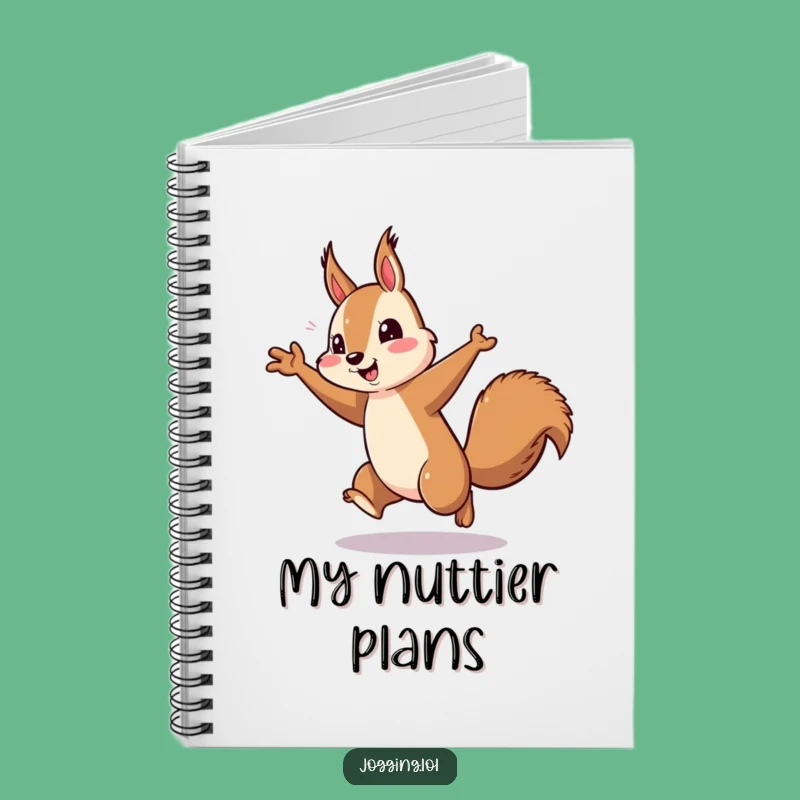 Funny Squirrel Running Notebook - Energetic Arm Pumping Journal for Ideas & Notes Gift