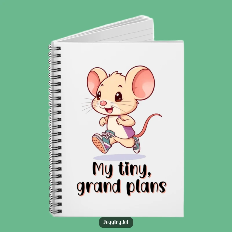 Funny Mouse Runner Notebook: Tiny Sneakers for Hilarious Notes!