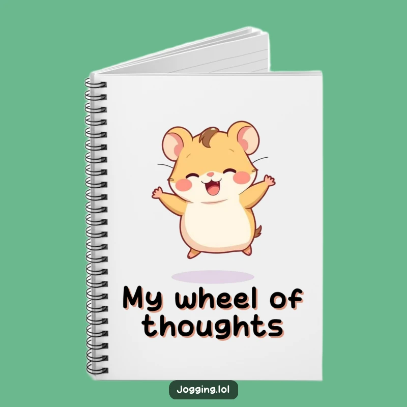 Funny Hamster Wheel Notebook: Jot Down Your Energetic Ideas!