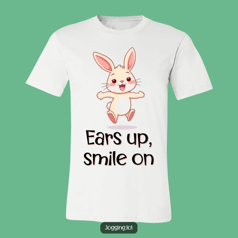 Funny Bunny T-Shirt - Bouncy Hare Graphic Tee Gift