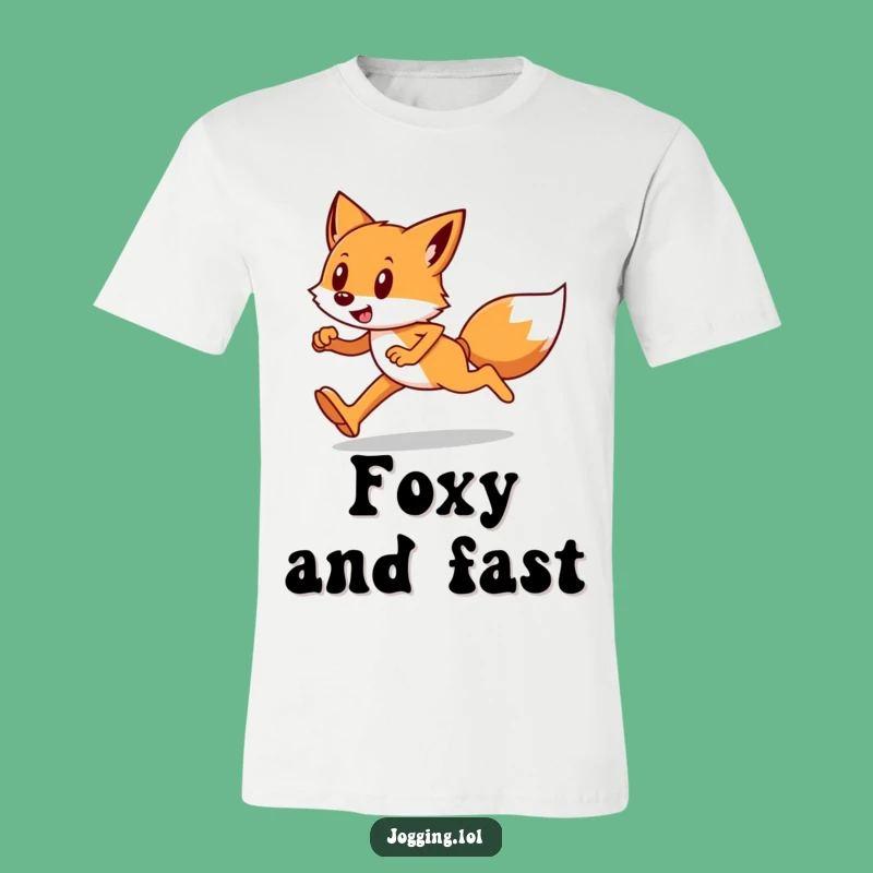 Funny Fox Runner T-Shirt: Sly Jogger Tee, Perfect Funny Gift