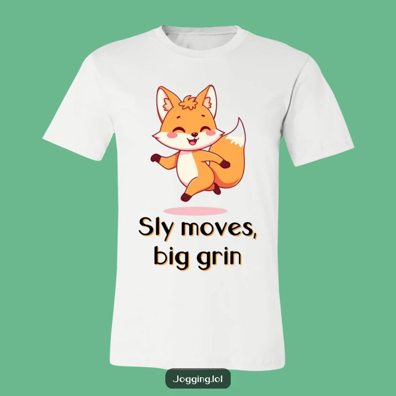 Funny Fox Jogger T-Shirt: Playful Dash Tee for Lively Fun