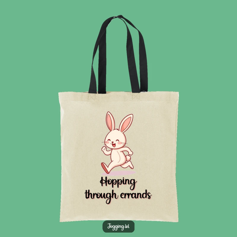 Funny Bunny Hop Tote Bag: Carry Your Sunshine Everywhere!